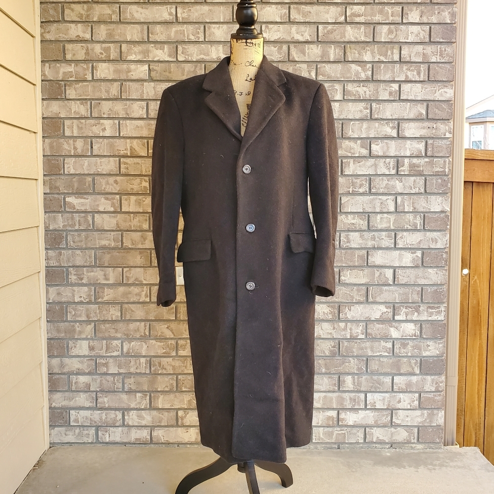 Cashmere Dress Trench Coat Silver Cloud Men's
